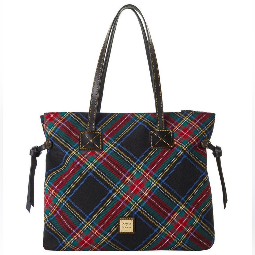DOONEY & BOURKE, Women's Tartan Victoria Leather Tote Bag - Picture 2 of 16